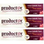 Prodoctor Erken Hamilelik Testi - Tek Kullanımlık, Hızlı Sonuç, Alüminyum Folyo Ambalajlı (3 Adet)