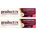 Prodoctor Hızlı ve Pratik Erken Gebelik Testi 2 Adet Hijyenik Kullanım İçin Tasarlandı
