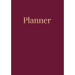 Productivity Planner | Daily Organizer | Three months: Burgundy