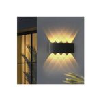 Proelist Çift Yönlü 4 Lü Amber Led Işık Aplik Cata Ct-8013 Amber 15w Ip44 Kapri Led Duvar Apliği
