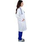 Prof İnternational Orkide Doktor Önlüğü Hakim Yaka - Beyaz - XL