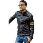 Prof Model Eskitme Model Hakiki Kuzu Derisi Spor Ceket - Siyah - 4XL