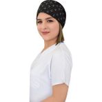 Prof. Üniseks Siyah Çapa Baskılı Cerrahi Bone