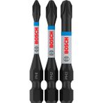 Professional 3 Adet. Impact Control Tornavida Ucu Ph Seti (50 Mm, Altıgen Şaft, Maymuncuk ve Tıklama, Darbe Sürücüleri Için Aksesuarlar)