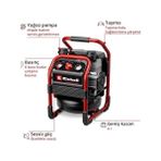 Professional Akülü Kompresör Sılenzo 18/160 Power X- (18 V, Maks. 8 Bar, 6 L Tank, 160 L/dakika Emiş Kapasitesi, Basınç Göstergesi, Yağsız, Daha Sessiz, Aküsüz) - Option-1