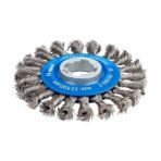 Professional Disk Fırçası, Örgülü Tel Ağır (Metal Için, X- Ø 115 Mm, Tel Kalınlığı 0,5 Mm) - standart