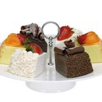 Professional Gastronomi Teşhir Tepsisi Ayaklı Yuvarlak Pc - 35 Cm Bo383