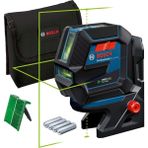 Professional Gcl 2-50 G Çizgi LAZER(15M Çalışma Alanı [alıcı ile 50 M], 4 x Aa Pil, Ip 64 Toza Karşı Koruma Sistemi, Yeşil Lazer, RM10 Tutucu, Takım Çantası)