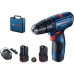 Professional Gsr 120-LI Akülü Delme Vidalama Makinesi (12 Volt, 2 x 2,0 Ah Akü, Şarj Cihazı, Yumuşak/sert Tork: 14/30 Nm; Plastik Çanta)