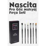 Professional Pro Göz Makyaj Fırça Seti - 40 - Kestane Akaju - Option-1