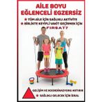 Profesyonel | 102 cm Egzersiz Lastikli Trambolin | Aile'ce Sporun En Eğlenceli Hali - Kırmızı - Siyah