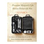 Profesyonel 115 Parça Manyetik Uçlu Hassas Tornavida Seti Cep Telefonu Laptop Saat Onarım Esnek
