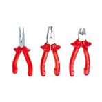 Profesyonel 3-Lü Şeffaf 180 Mm Kombine Set Yankeski-Pense-Kargaburnu