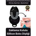 Profesyonel Antibakteriyel Antrenman Kick Boks Dövüş Basketbol Siyah Kutulu Silikon Medikal Dişlik