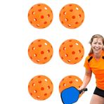 Profesyonel Delik Topu, Spor Delik Topu - 6 adet Rekabet Spor Açık Delik Topu Kiti | Parklar, Oyun Alanları, Bahçe ve Tenis için Parlak Renk Eğitim Aracı Luckxing