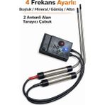 Profesyonel Frekans Üreteçli Alan Tarama Çubuğu Altın Arama Dedektör-4 Kademeli(Boşluk – Mineral – Gümüş – Altın) - MURAYTEKNO-AT2