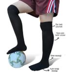 Profesyonel Futbol Çorabı Tozluk Halı saha Çorabı Konç - 40 - 45 - Siyah