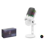Profesyonel Gaming Rgb Mikrofon 192 Khz / 24 Bit Type-C - Beyaz Me6pw