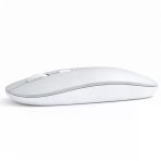 Profesyonel Kablosuz Mouse Bluetooth Dongle Destekli Şarjlı Batarya Sessiz Ve Ergonomik Tasarım Gümüş
