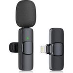 Profesyonel Kablosuz Yaka Mikrofonu iPhone Ipad, Plug-Play 2.4g Ultra Düşük Gecikme-Dahili Gürültü Azaltma Çip Yaka Mikrofon Röportaj, Podcast, Vlog, Youtube