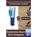 Profesyonel Kolay Kullanıma Hazır Zemin Duvar Onarma Gaga Uçlu Tüp Fayans Arası Derz Dolgu Antrasit