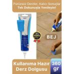 Profesyonel Kolay Kullanıma Hazır Zemin Duvar Onarma Gaga Uçlu Tüp Fayans Arası Derz Dolgu Bej