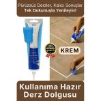 Profesyonel Kolay Uygulama Kullanıma Hazır Zemin Duvar Onarma Gaga Uçlu Fayans Arası Derz Dolgu Krem