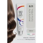Profesyonel Krem Saç Boyası - 8.11 Yoğun Küllü Açık Kumral 100 ml - Plex, Keratin, Seramid - 8,11 Açık Ekstra Küllü Sarı