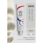 Profesyonel Krem Saç Boyası - 901 S Ekstra Küllü Süper Açıcı 100 ml - Plex, Keratin, Seramid - 901S Ultra Küllü