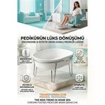 Profesyonel Krom Ayaklı Pedikür Leğeni - Evde Spa Konforu Ayak Bakım Küveti 719415