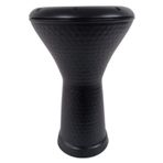 Profesyonel Mısır Darbuka Percussion Oryantel Koruyuculu Kılıf ve Alyan Ayarlama Anahtarlı Darbuka (Düz Siyah)