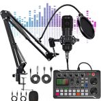Profesyonel Podcast Mikrofon Ve Ses Katı Seti Stüdyo Yayıncı Condenser Tiktok Youtube Dj Ekipmanı