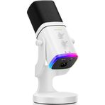 Profesyonel RGB Oyuncu Mikrofonu, Gürültü Engelleyici Üst Düzey Ses Performanslı 3-15 cm Kayıt Mesafeli Bilgisayar Telefon Tablet Konsol Uyumlu Vlogger Yayıncı Podcast Gamer Müzik Kayıt Mikrofonu