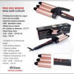 Profesyonel Saç Şekillendirme Wag Maşası 22MM -085 Su Dalgası Seramik Kaplama Plakalar Rose Gold