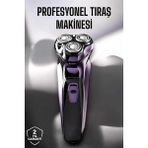 Profesyonel Şarjlı Saç ve Sakal Tıraş Makinesi Hassas Kesim ( Lisinya )