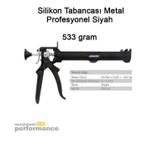 Profesyonel Seri 1. Kalite Metal Silikon Tabancasi- 533 Gram