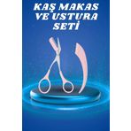 Profesyonel Taraklı Kaş Usturası ve Kaş Makası Bıyık Alma Kaş Usturası