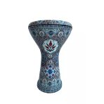 Profesyoneller Için Döküm Mısır Darbuka Ağırlık 3 Kg Iznik Çinisi Işlemeli