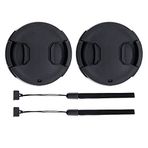 PROfezzion 2 adet 72 mm objektif kapağı Deluxe Cap Keeper Nikon Z6 Z6II Z7 Z7II için Z 24-70 mm f/4 S Kit Objektif Fujifilm X-S10 X-T4 X-T3 XF 16-80 mm f/4 R Kit objektifli