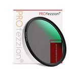 PROfezzion Nikon Z 24-70 mm f4 S/Sony FE 16-35 mm f4/Canon EF 35 mm f1.4L II, Ultra İnce Çok Kaplamalı Dairesel Polarizasyon Filtresi 12 Katmanlı CPL Kamera Lens Filtresi