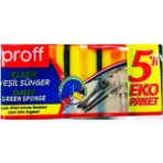 Proff Bulaşık Süngeri 5 Li Klasik - Sarı
