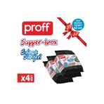Proff Supper-İnox Paslanmaz Çelik Kaplı Bulaşık Süngeri - 4 Adet