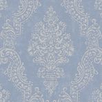 Profhome Barok Tarzı Duvar Kağıdı 397652-GU İşlemeli Duvar Kağıdı (TNT) Mor Beyaz-İnci Pastel Renkleri 0,53 m x 10,05 m / 5,33 m2