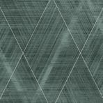 Profhome Chevron Desenli Duvar Kağıdı 388242-GU Dokumasız Duvar Kağıdı Yeşil Gri Camgöbeği Gümüş 0,53 m x 10,05 m / 5,33 m2