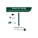 Profil Direk 120 Cm - Çim Çit Direği Panel Çit Direği