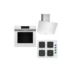 Profilo Beyaz Xxl Fırınlı Buharlı Ankastre Set FXSA243B - OE36K2P10D - DVK6J429 A Enerji Sınıfı Cam Ocak