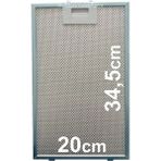 Profilo DVK6J620 Için Davlumbaz Aspiratör 200X345 Alüminyum Yağ Süzgeç Tel Kaset Filtre