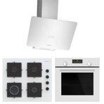 Profilo FRMA234B - DVK6J429 - OE36K2P10D Beyaz Cam 3'lü Ankastre Set