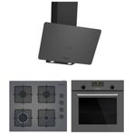 Profilo FRMA234G - DVK6J479 - OE36P9P10D Gri 3'lü Cam Ankastre Set