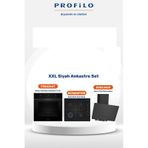 Profilo FXSA344T - OE36K6P10D - DVK6J469 3'lü Siyah Ankastre Set